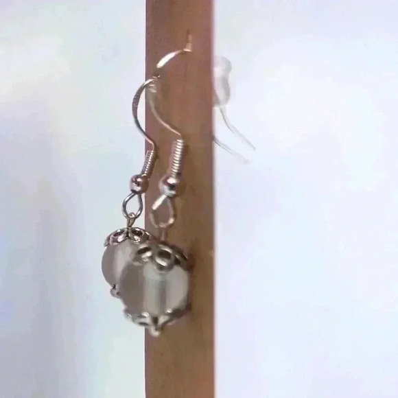 925 vintage-style handcrafted beaded earrings - Picture 2 of 4